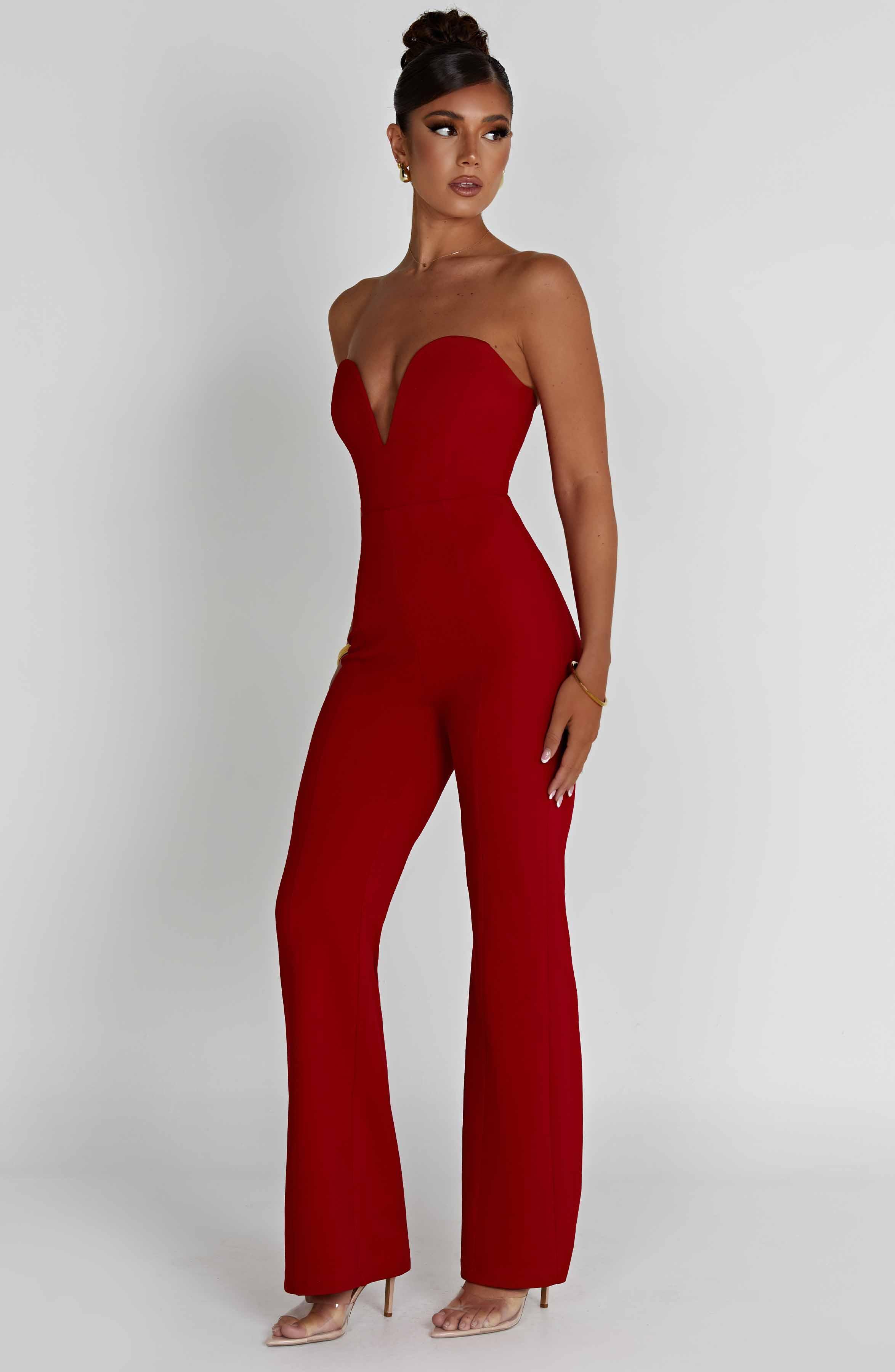 Jordi Jumpsuit - Red Product Image