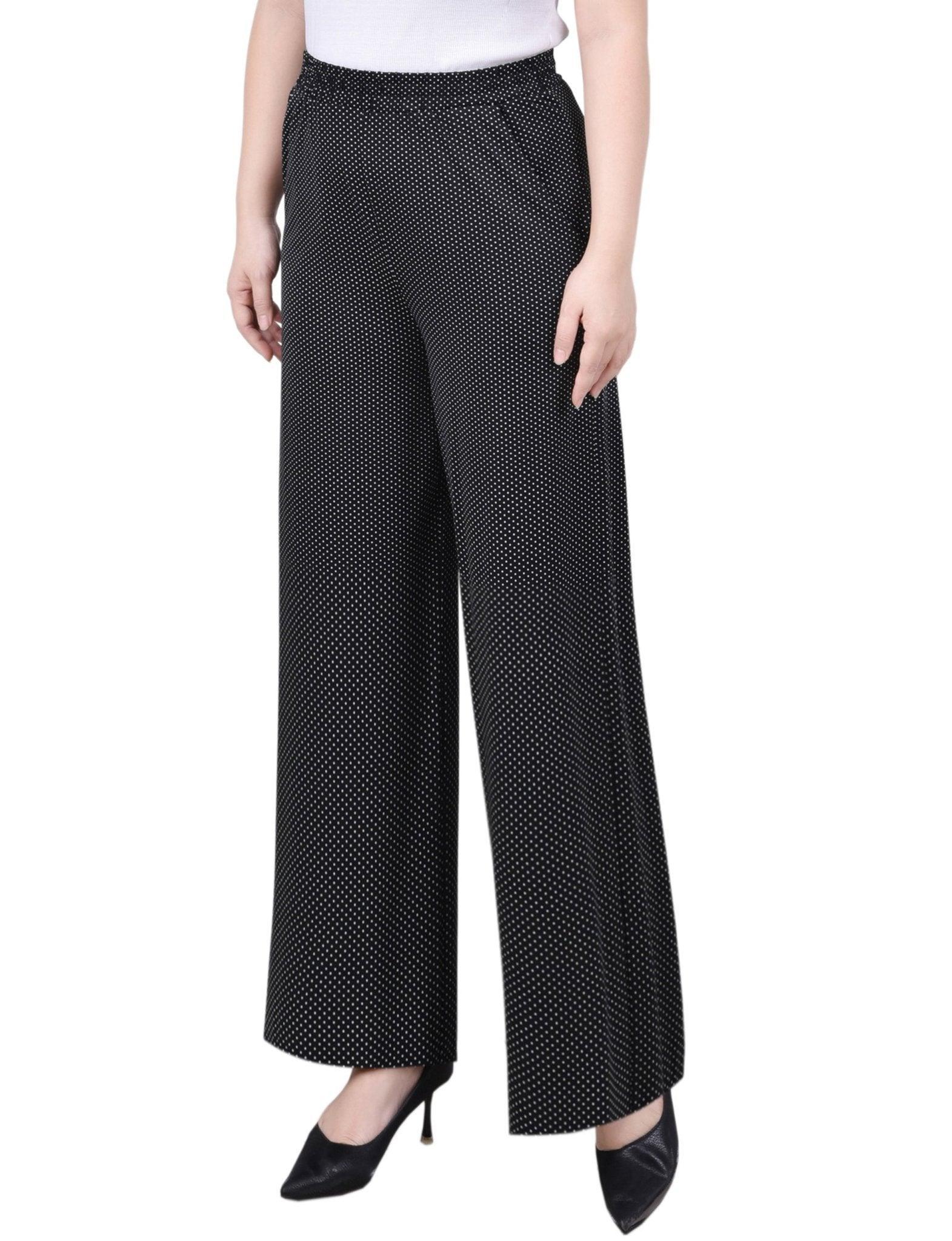 Wide Leg Pull On Pant - Petite Product Image