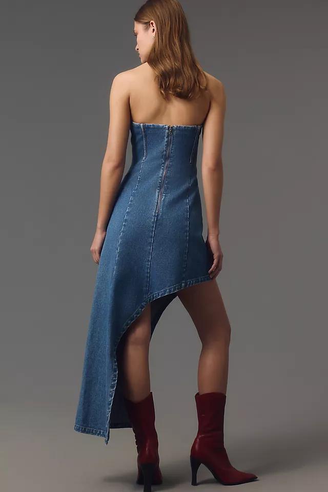 Bardot Amory Asymmetrical Denim Dress Product Image