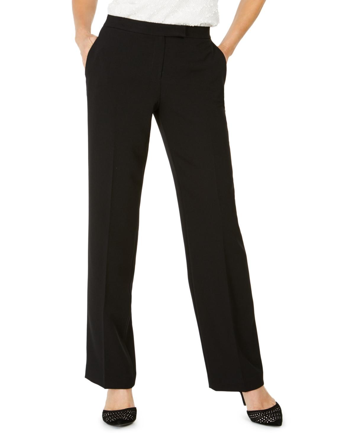 Kasper Stretch Crepe Wide Leg Pants Product Image