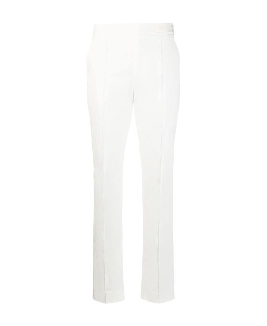 MONCLER Tapered Cotton Trousers In White Product Image