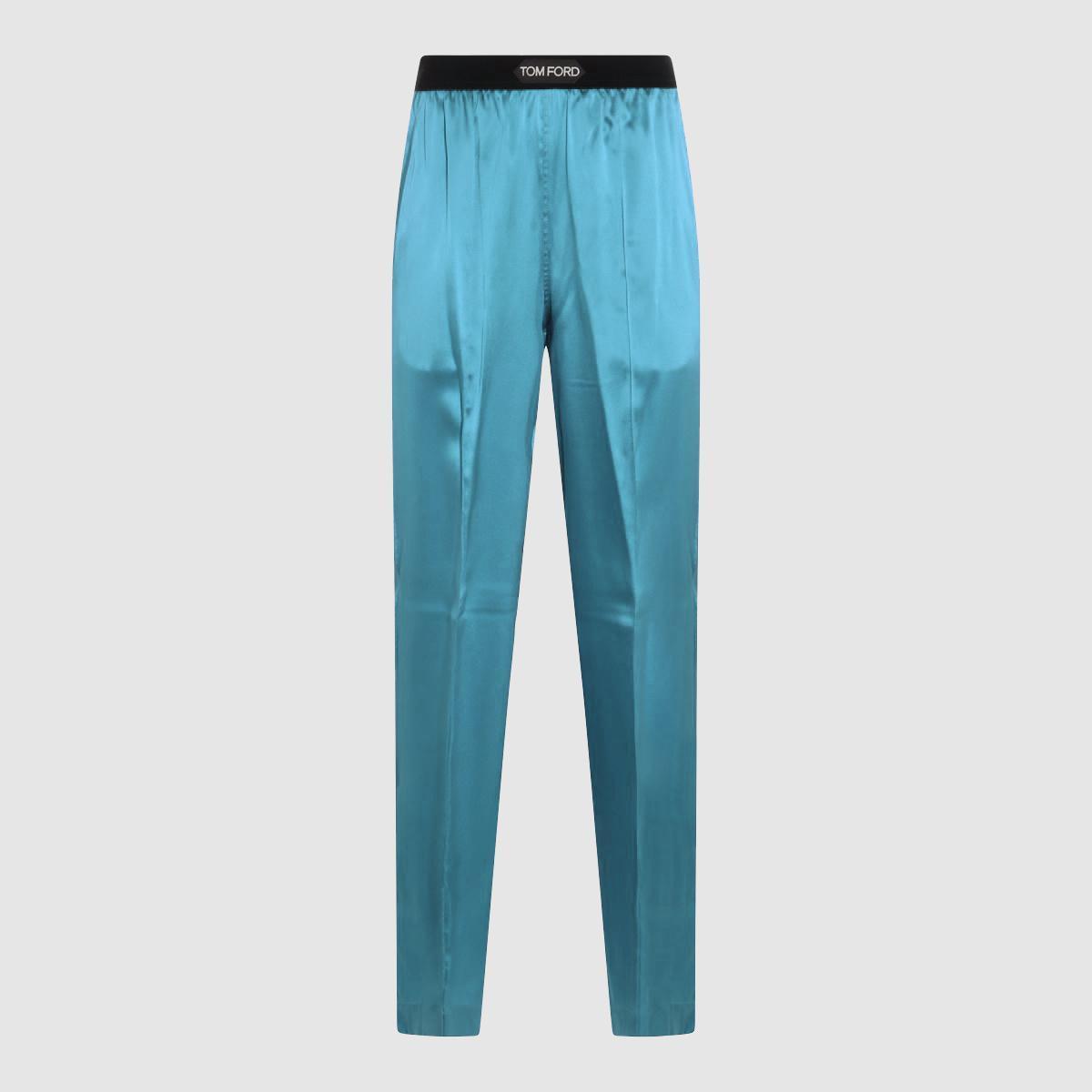 TOM FORD Pantaloni Blue Teal Product Image