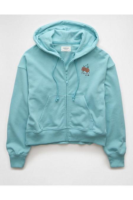 AE Fleece Zip-Up Hoodie Womens Product Image