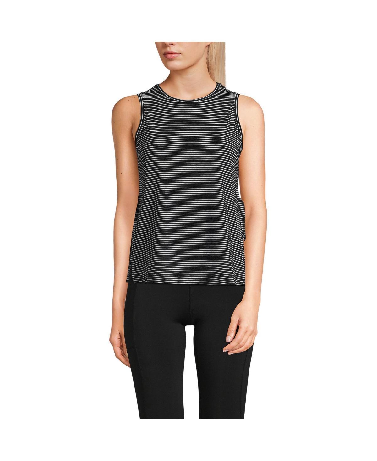 Womens Lands End Performance Crewneck Tank Top Product Image