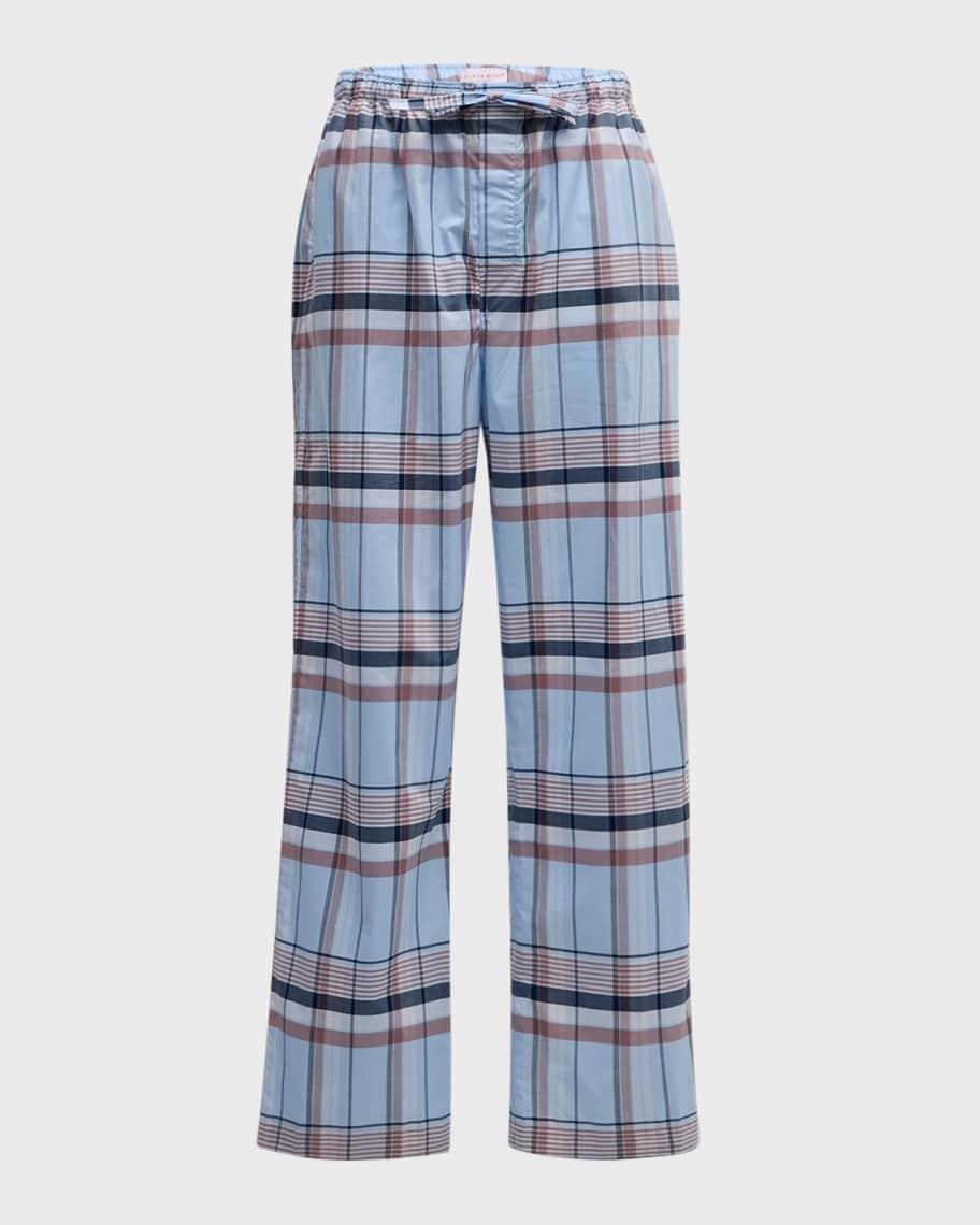 Mens Barker Plaid Cotton Lounge Pants Product Image