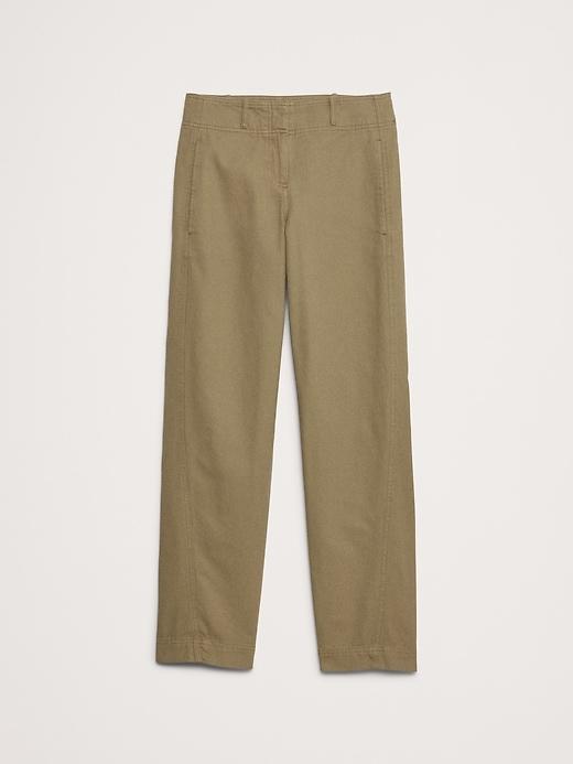 Mid-Rise Barrel-Leg Utility Pant Product Image