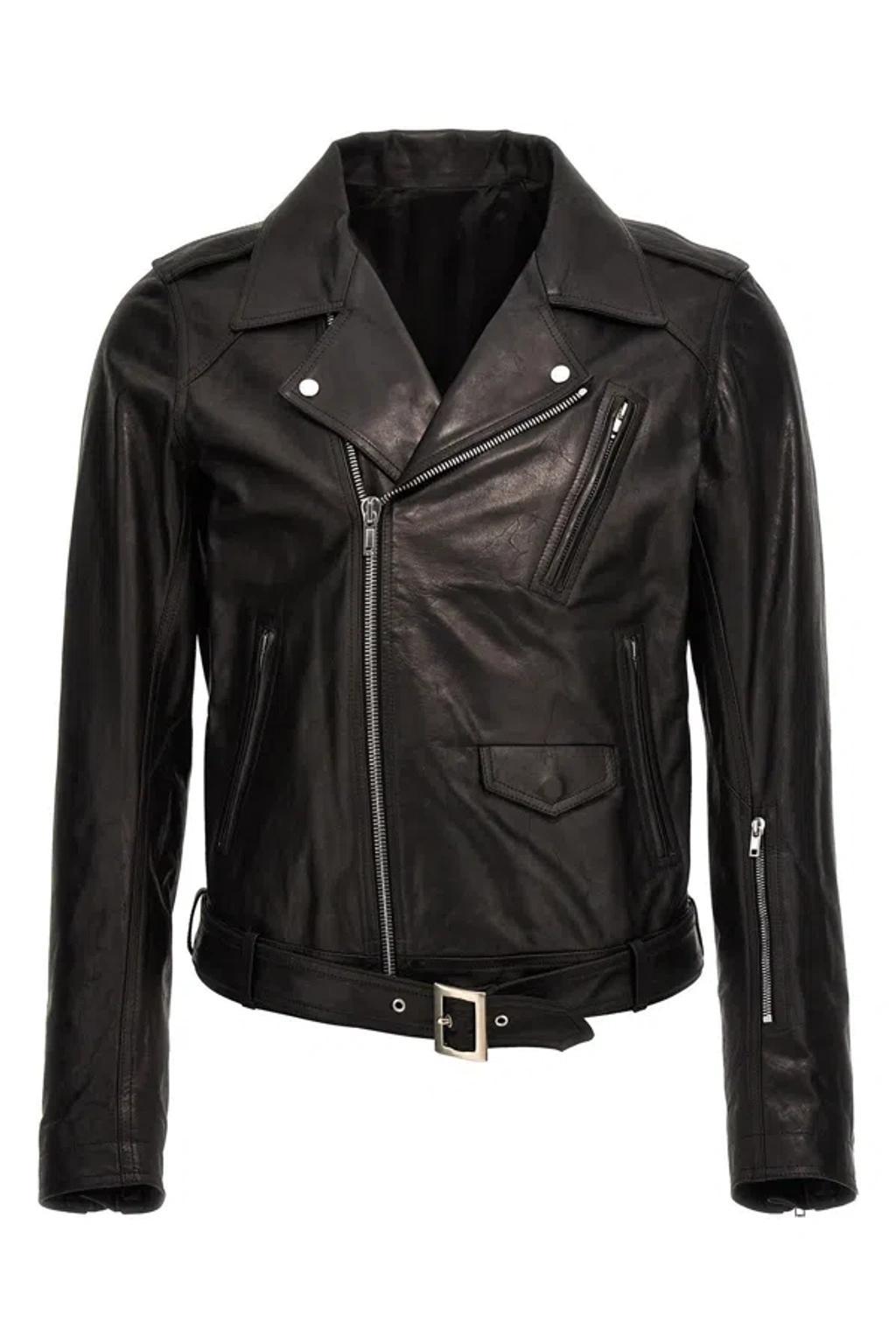 Leather Jackets In Black Product Image