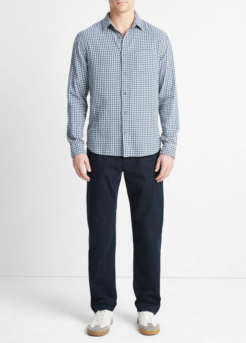 Mojave Plaid Cotton Long-Sleeve Shirt Product Image