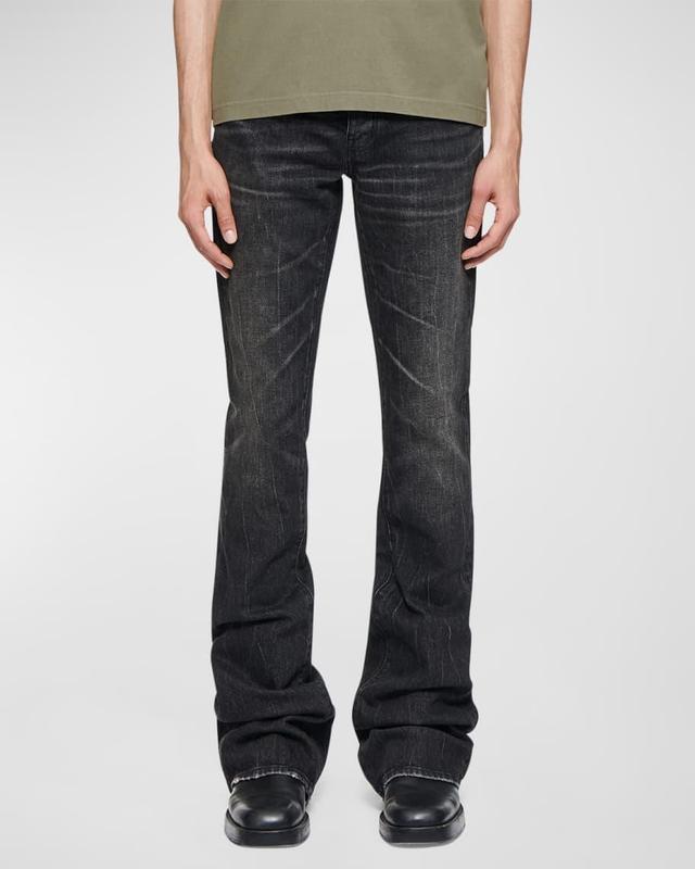 Men's Super Stack Coated Flared Jeans Product Image