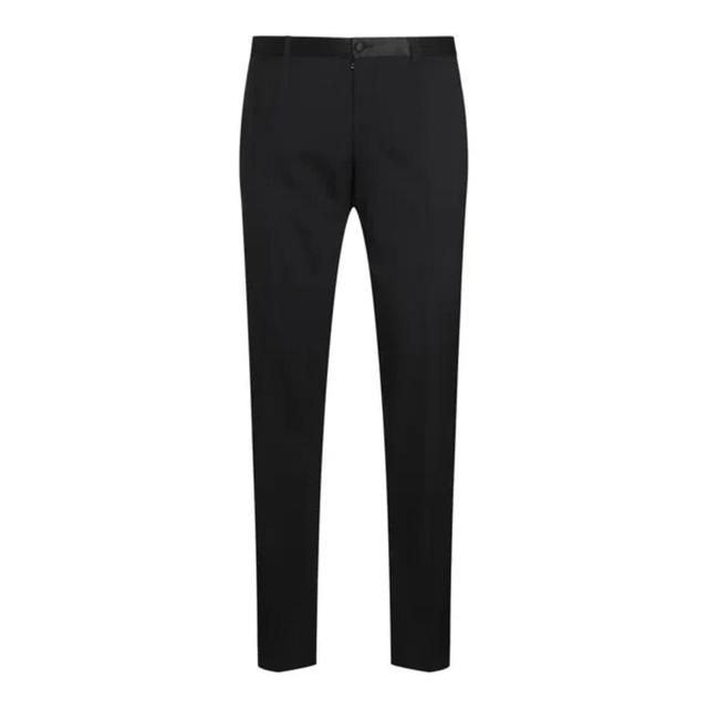 Classic Buttoned Trousers In Black Product Image