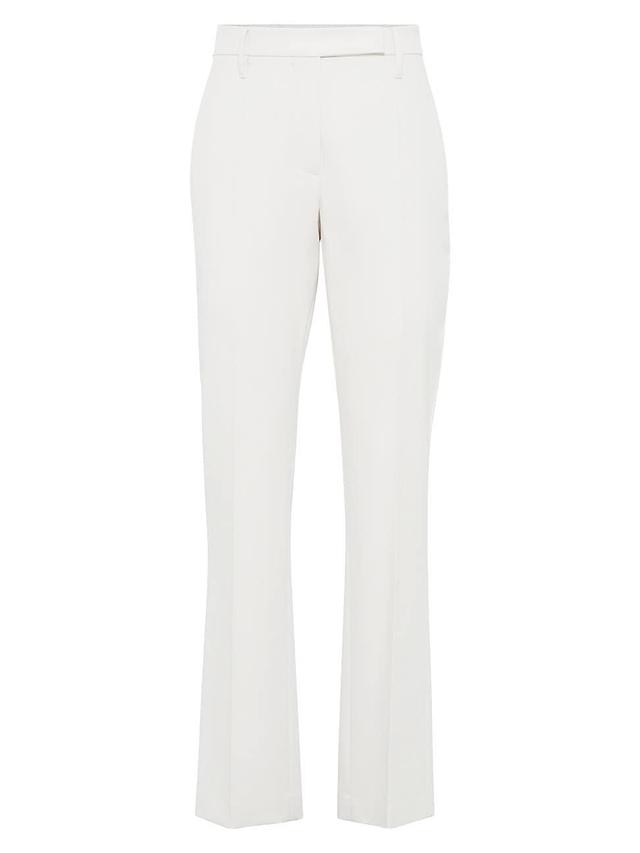 Womens Stretch Cotton Cover Cigarette Trousers Product Image