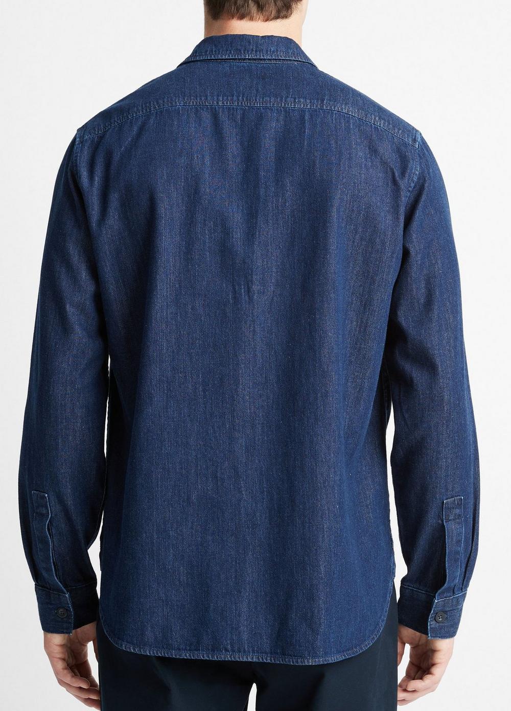 Denim Long-Sleeve Shirt Product Image