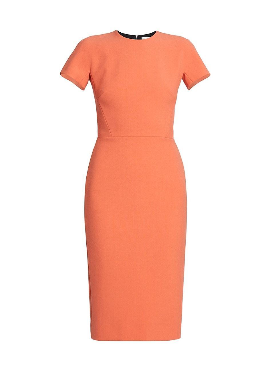 Victoria Beckham Crepe Sheath Dress Product Image