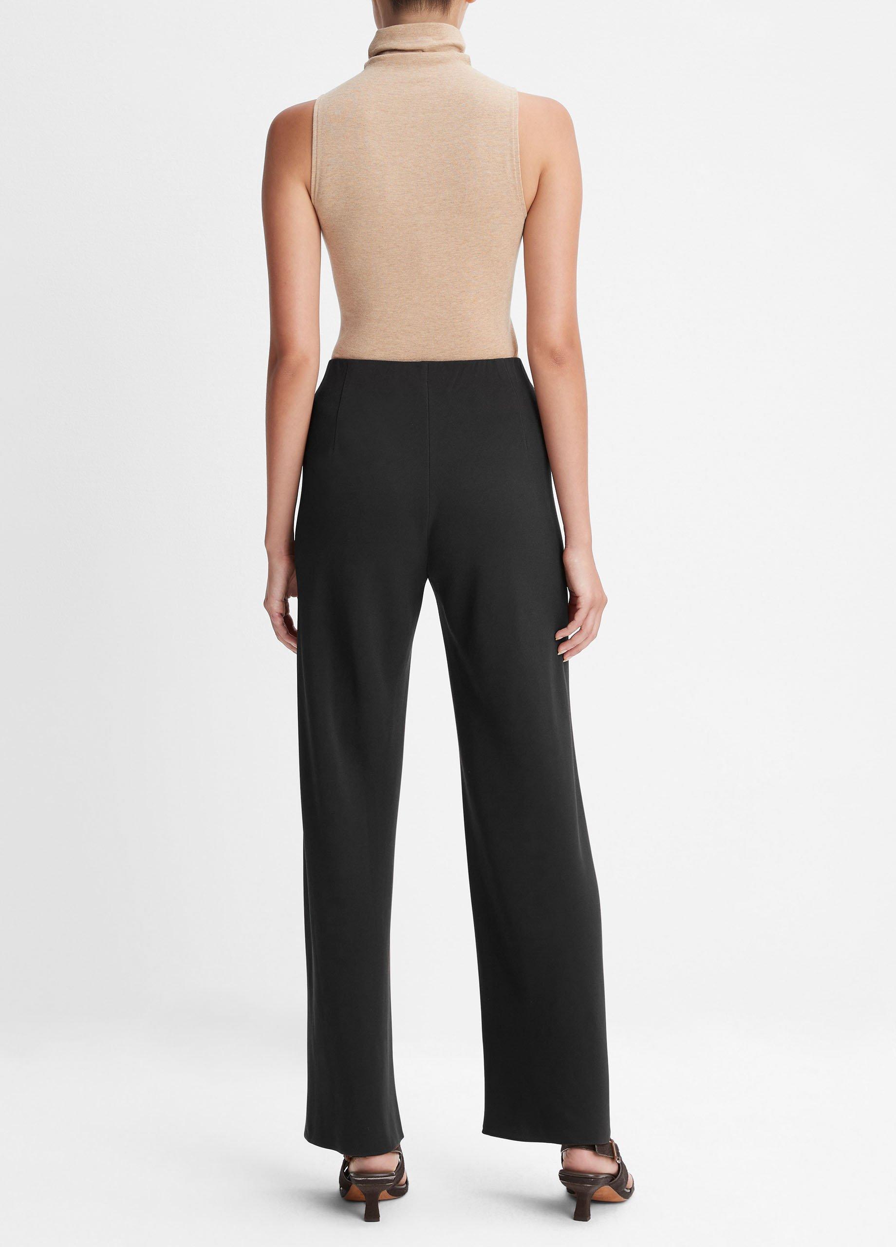 High-Waist Crepe Bias Pant Product Image