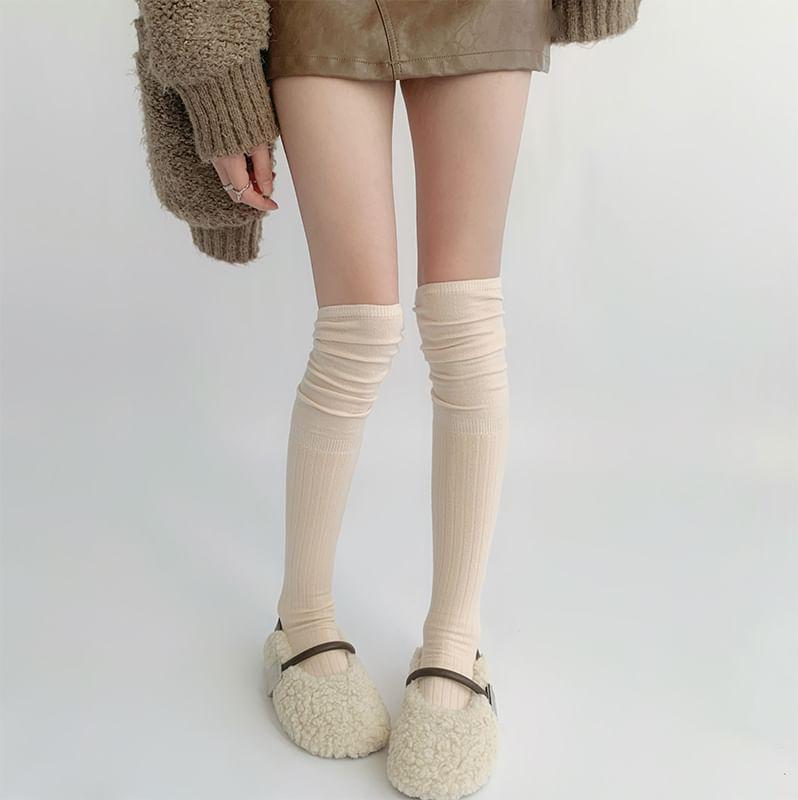 Plain Over-The-Knee Socks Product Image