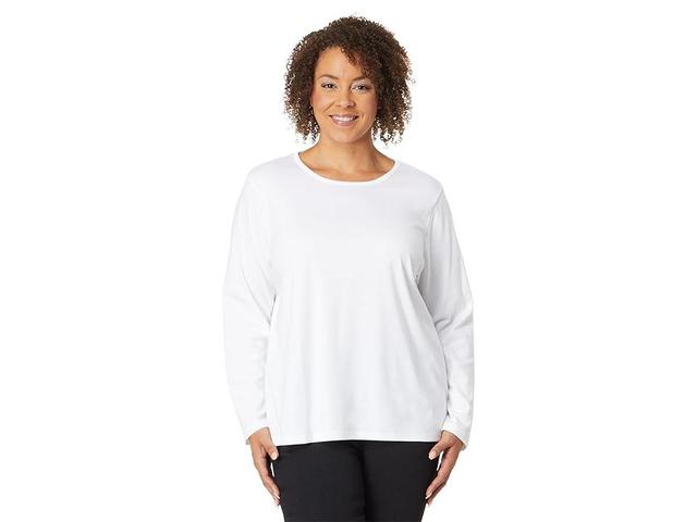 L.L.Bean Pima Crew Neck Long Sleeve Women's Clothing Product Image