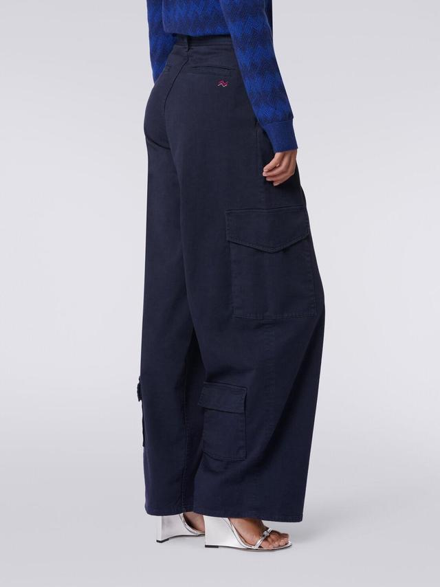 Cotton cargo trousers Dark Blue | Missoni Product Image