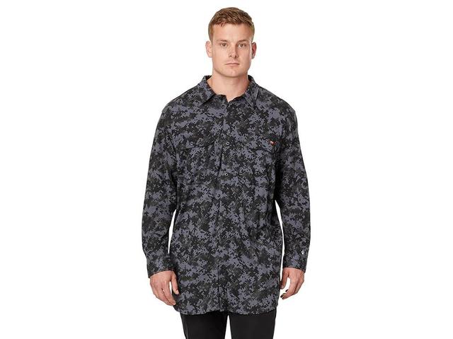 Timberland PRO Big Tall FR Cotton Core Button Front Shirt (Digi Camo) Men's Clothing Product Image