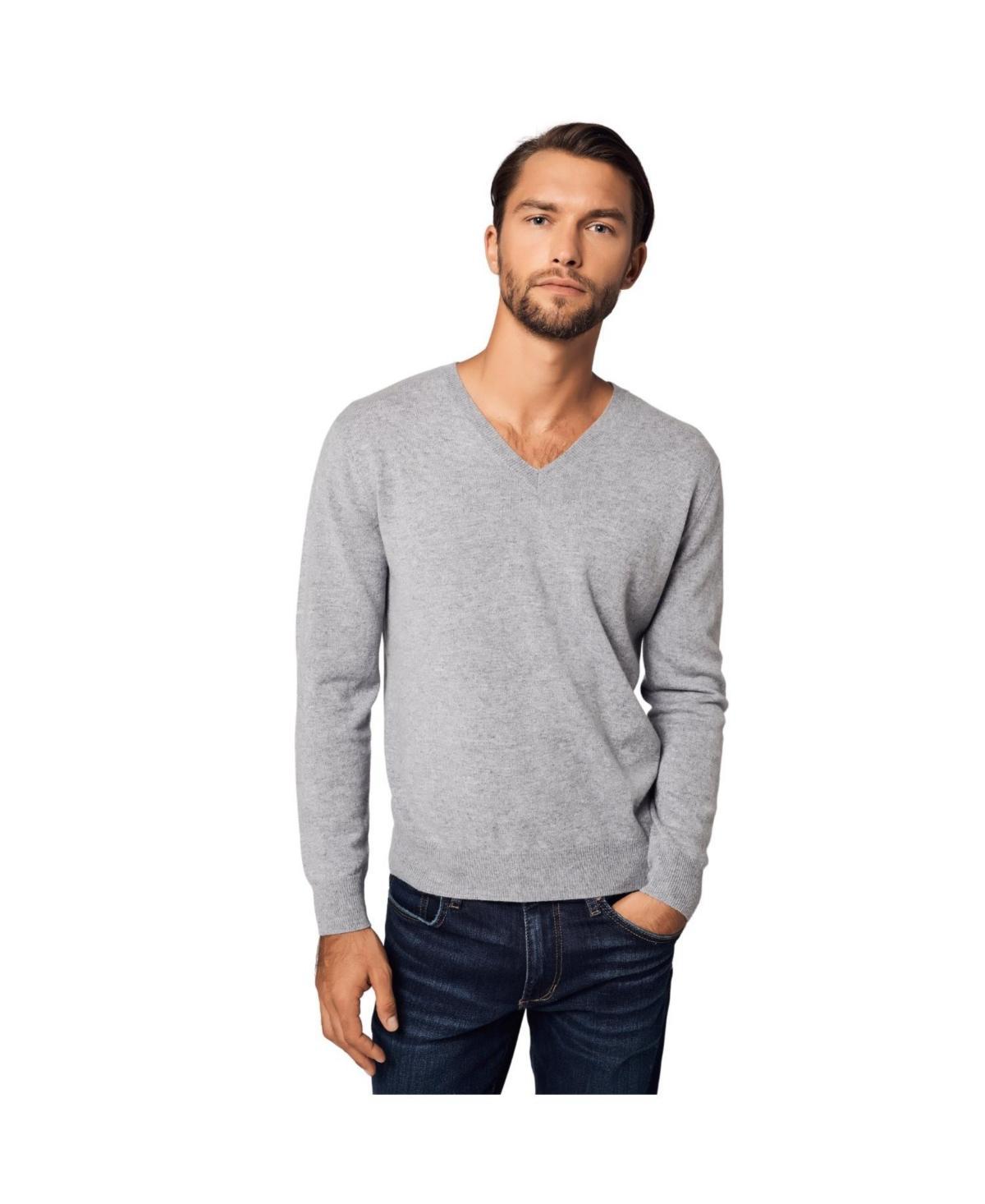 Bellemere Mens Solid V-Neck Merino Sweater Product Image