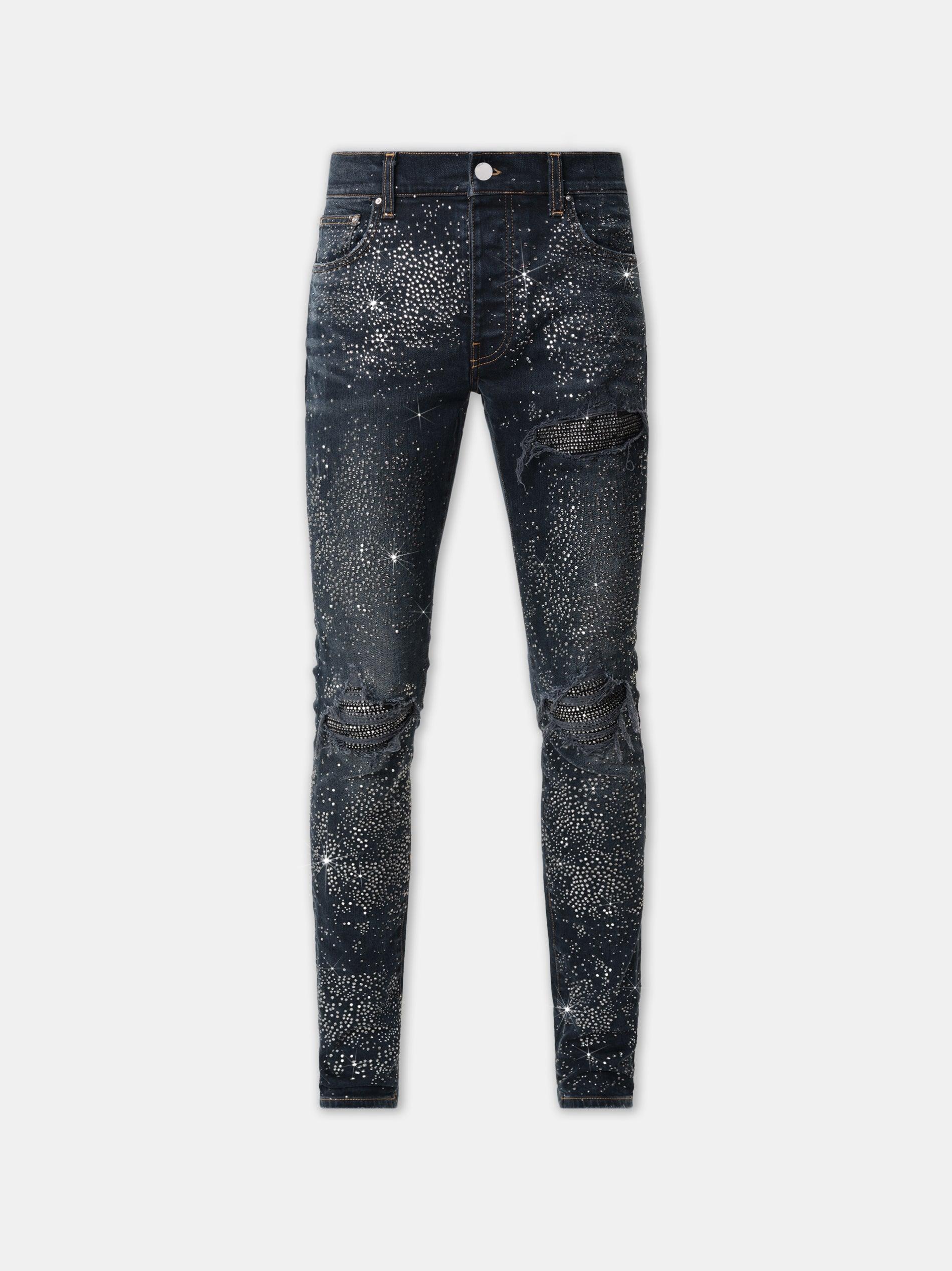 ALL OVER CRYSTAL MX1 JEAN - Midnight Indigo Male Product Image