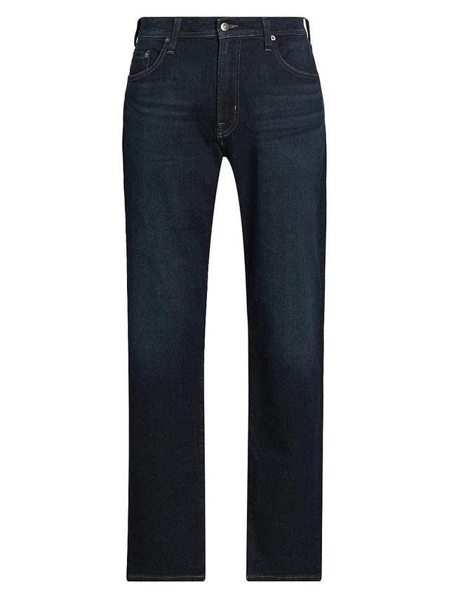 Mens Graduate Mid-Rise Straight-Leg Jeans Product Image