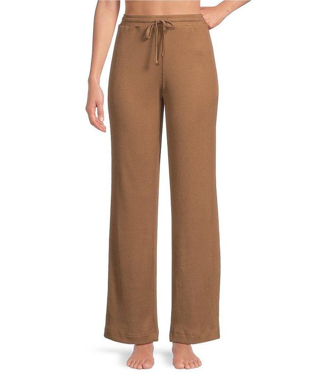 N By Natori Brushed Knit Coordinating Straight Leg Lounge Pant Product Image