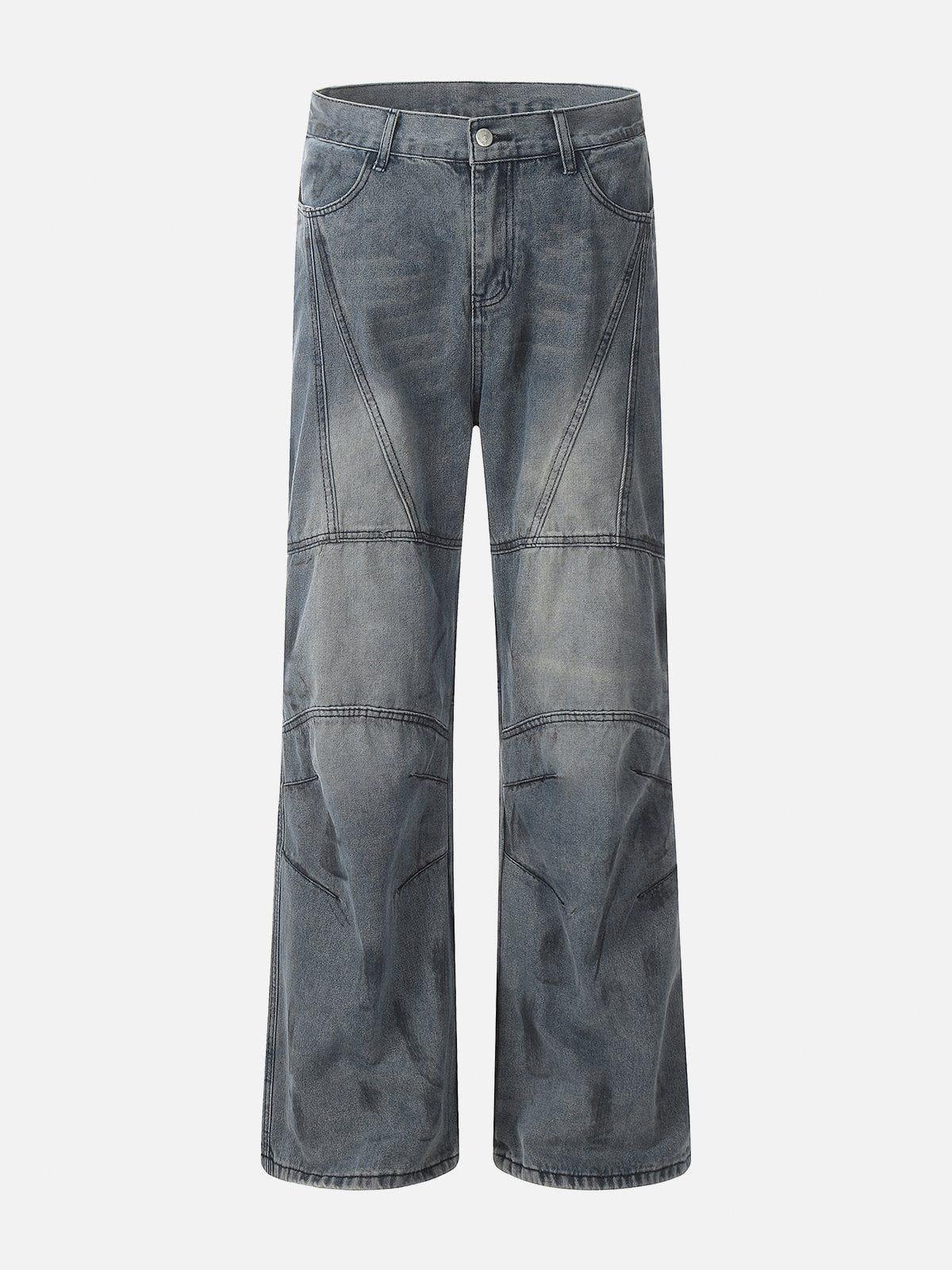 Aelfric Eden Deconstructive Design Washed Jeans Product Image