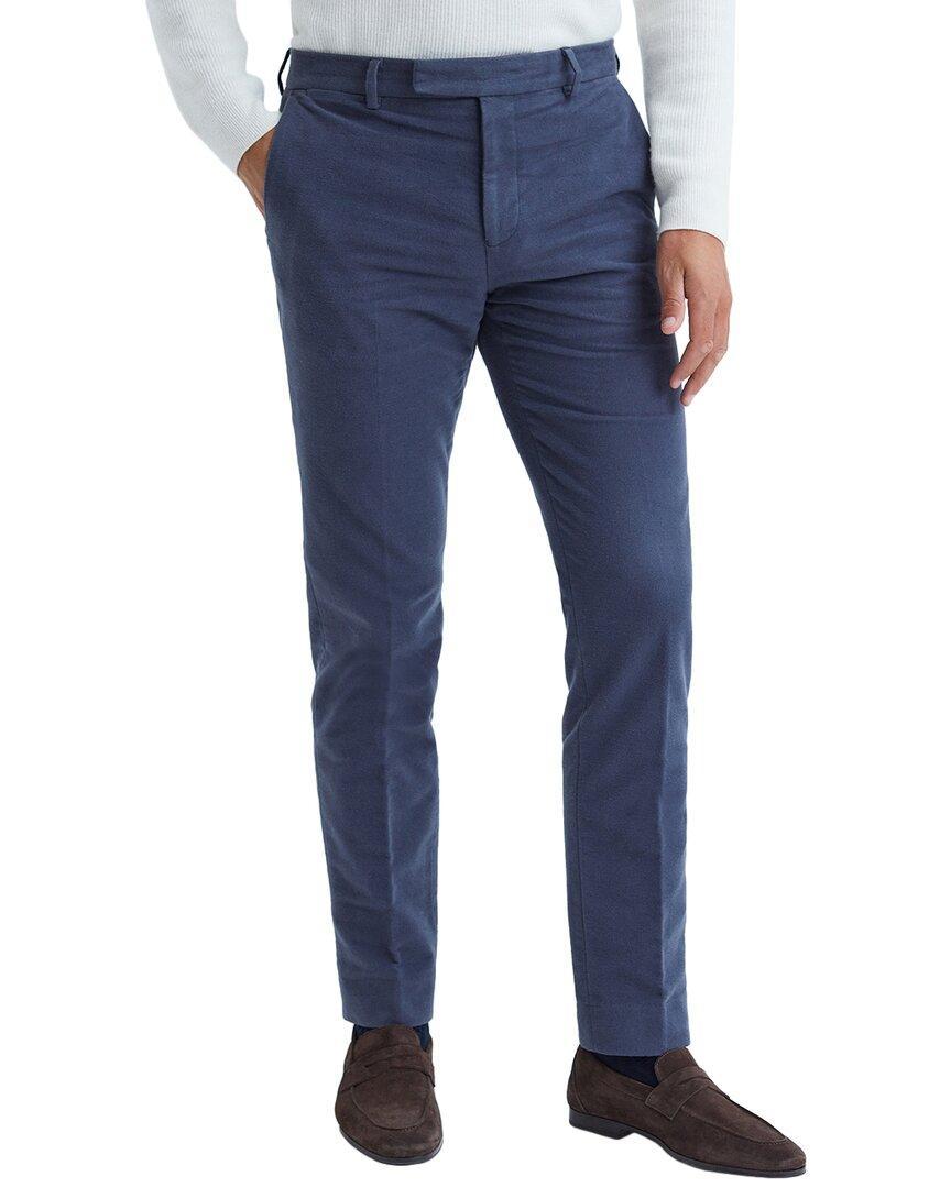 REISS Spark Slim Fit Moleskin Dress Pants In Blue Product Image