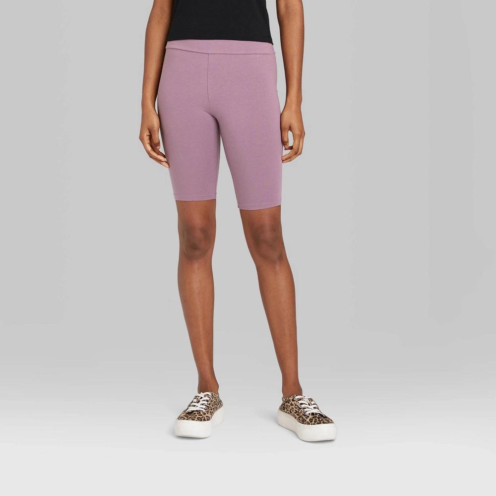 Women's High-Rise Bike Shorts - Wild Fable™ Purple XXS Product Image