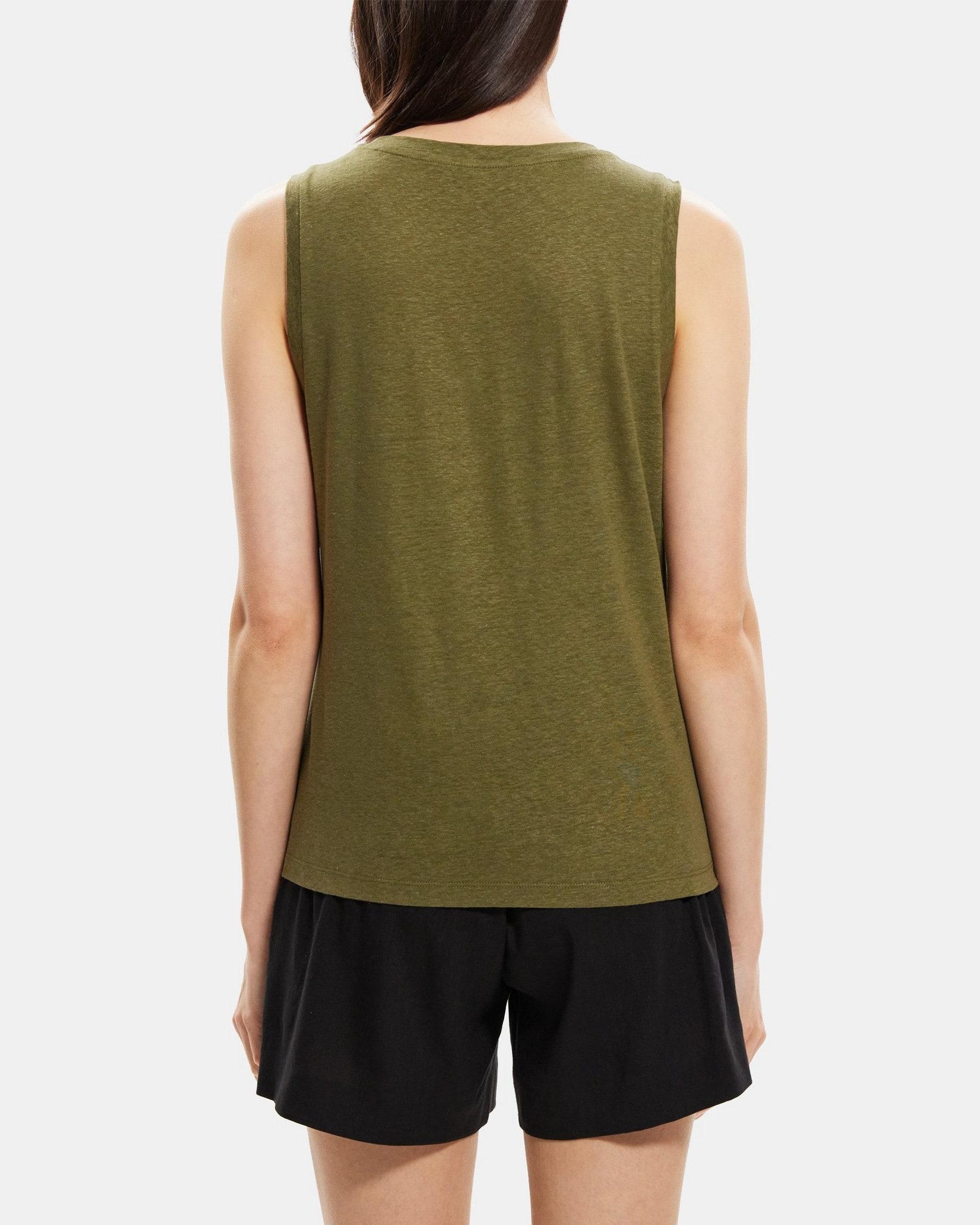 Easy Tank in Linen-Blend Product Image