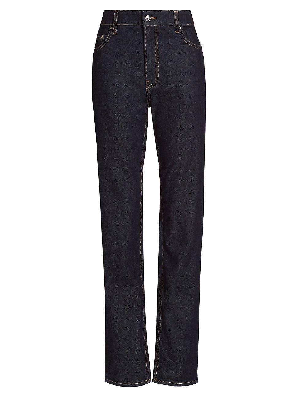 Womens Low-Rise Tapered Jeans Product Image