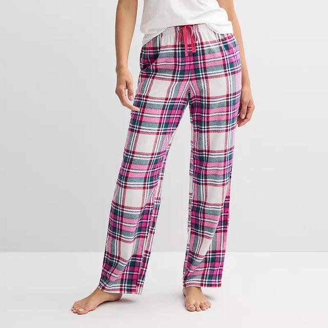 Womens Sonoma Goods For Life Flannel Pajama Pants Product Image