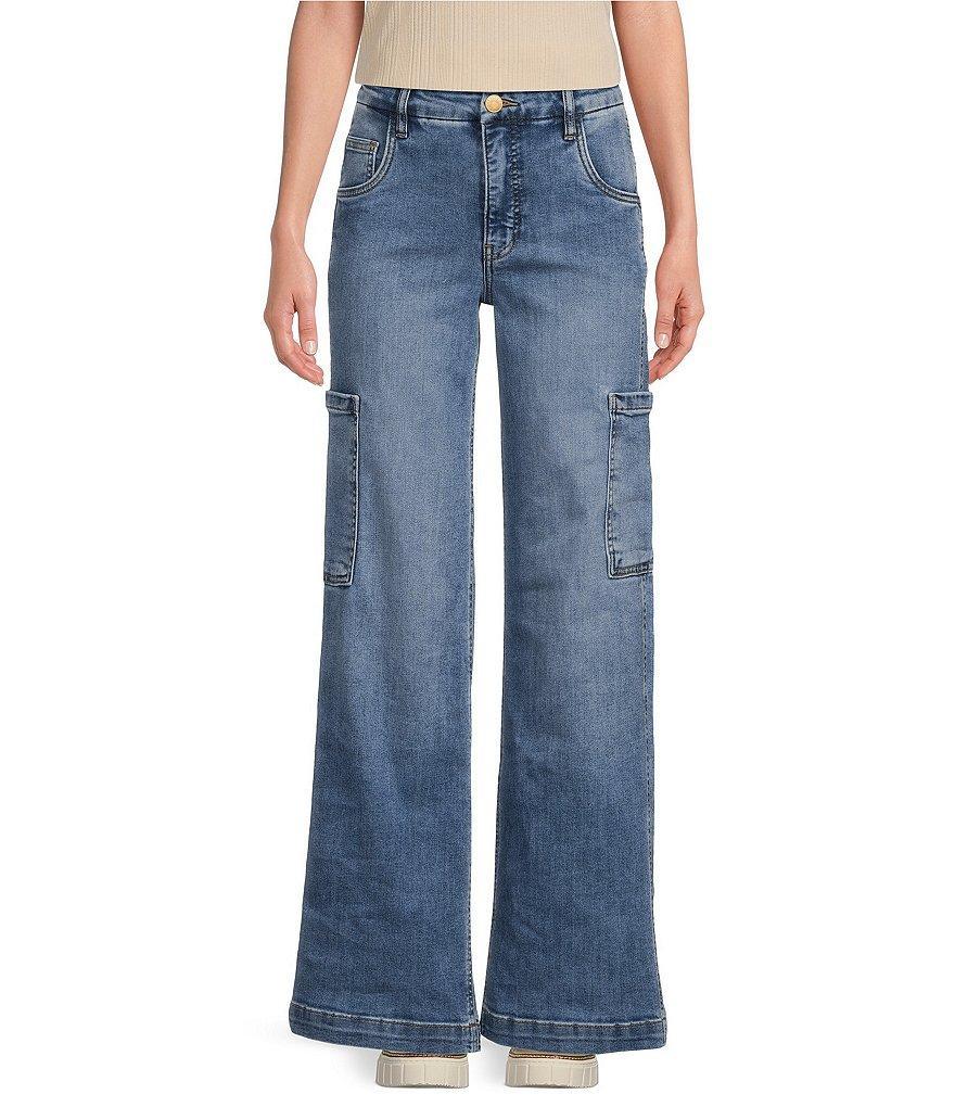 KUT from the Kloth Jodi High Rise Wide Leg Cargo Jean Product Image