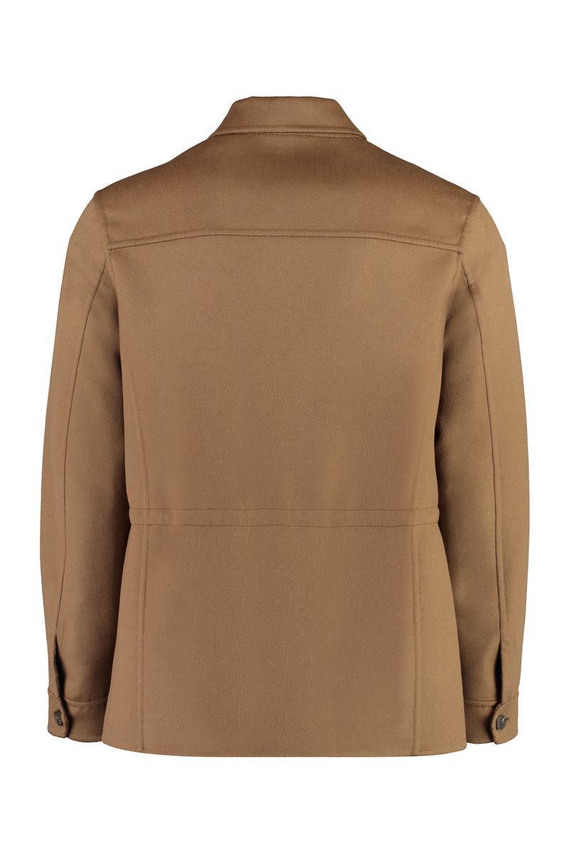 CANALI Wool Blazer In Camel Product Image