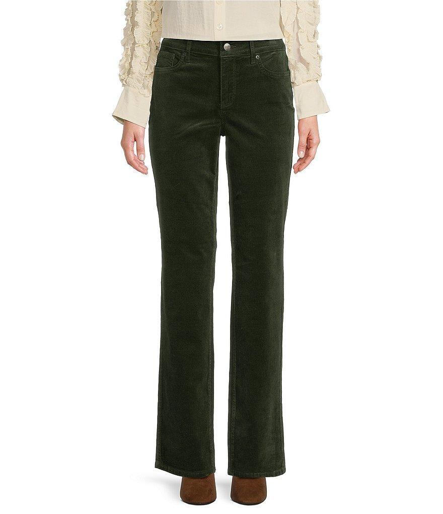 NYDJ Marilyn Straight Leg Mid Rise Fine Wale Corduroy Jeans Product Image