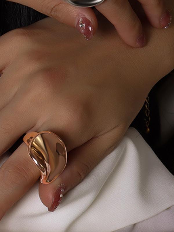 Geometric Solid Color Rings Accessories Product Image