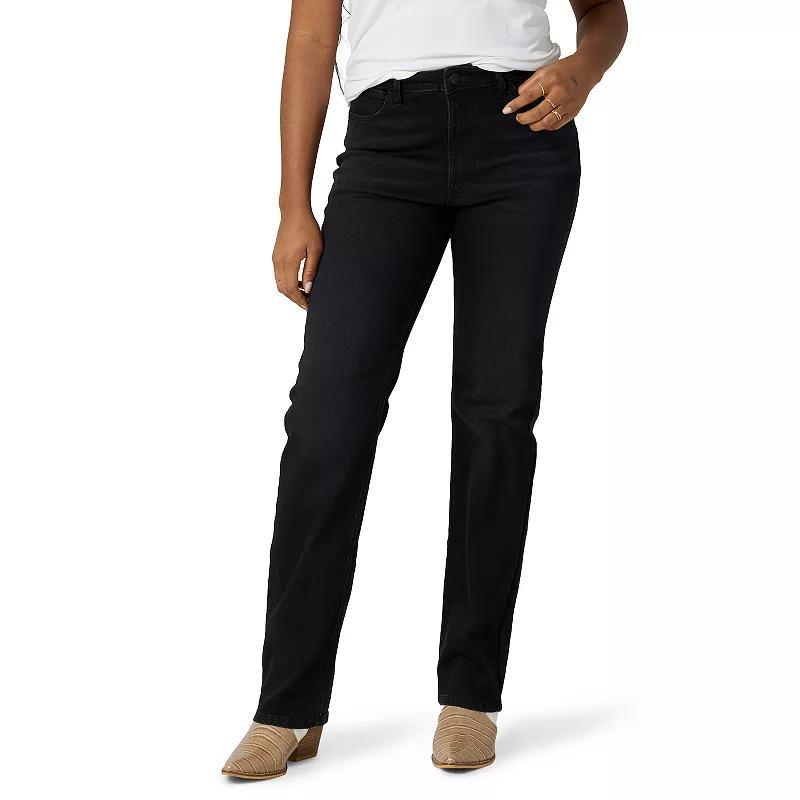 Womens Wrangler High Rise Straight-Leg Jeans Product Image