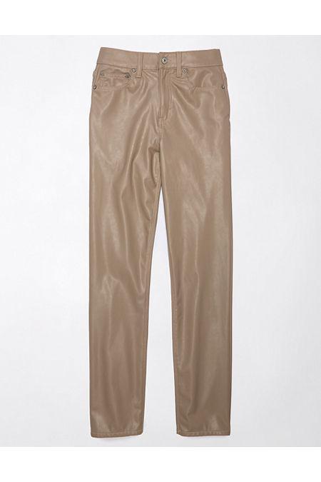 AE Stretch Vegan Leather Super High-Waisted Straight Pant Women's Product Image