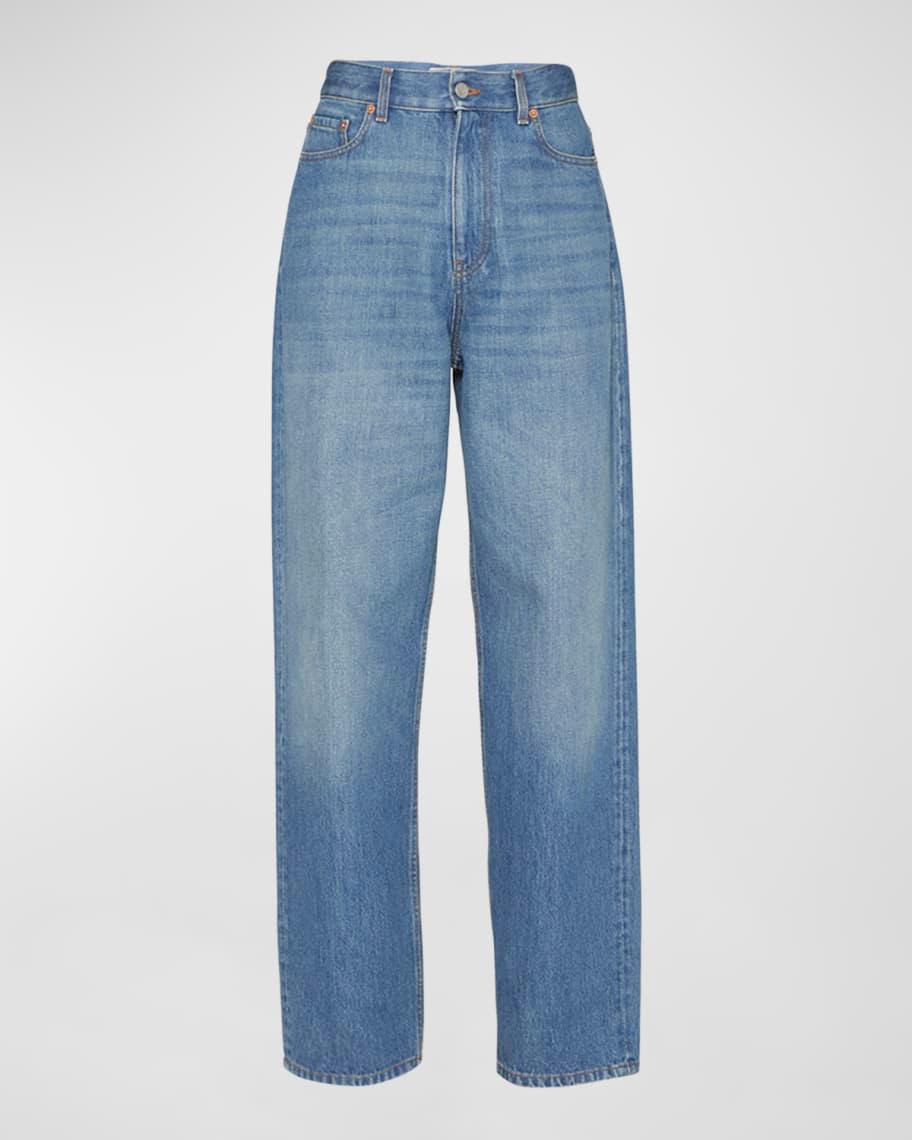 High-Rise Wide-Leg Denim Jeans product image