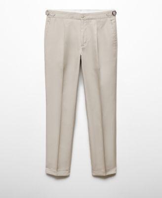 Mango Mens Linen Pockets Detail Overshirt Pants Set Product Image