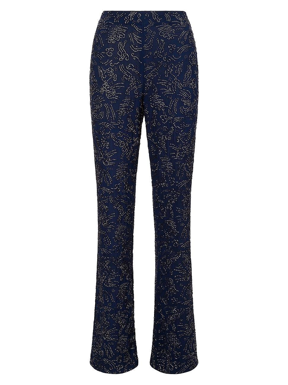 Womens Avola Beaded Boot-Cut Pants product image