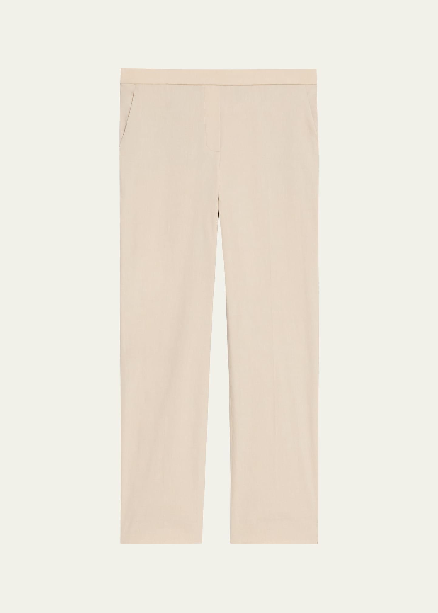 Treeca Good Linen Cropped Pull-On Ankle Pants Product Image