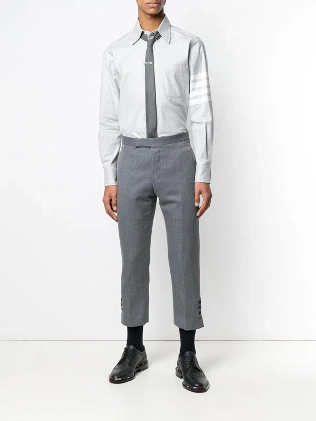 4bar Cotton Shirt In Grey Product Image