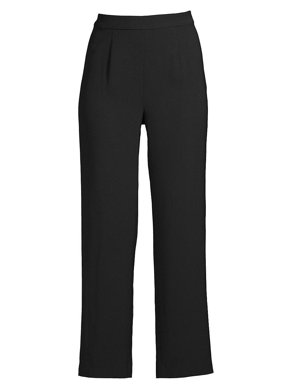 Womens Soft Crepe Wide-Leg Pants Product Image