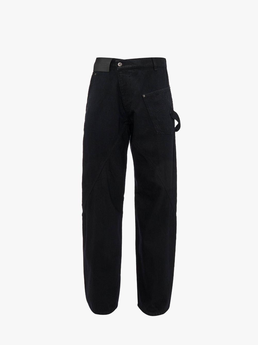 TWISTED WORKWEAR DENIM JEANS in black | JW Anderson US  Product Image