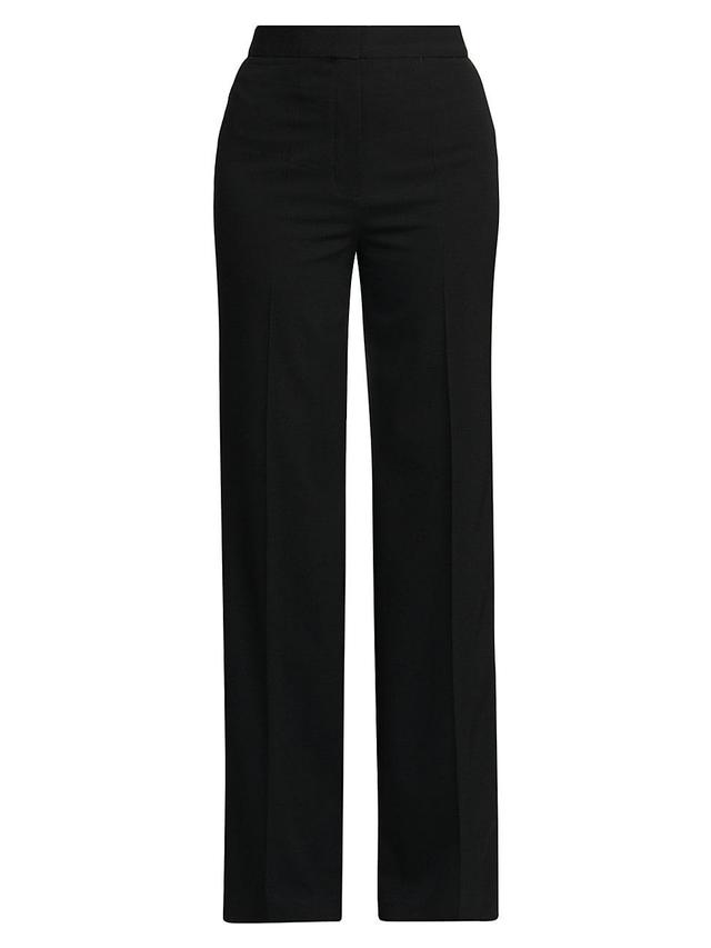 Womens Stretch-Wool Flare Pants Product Image