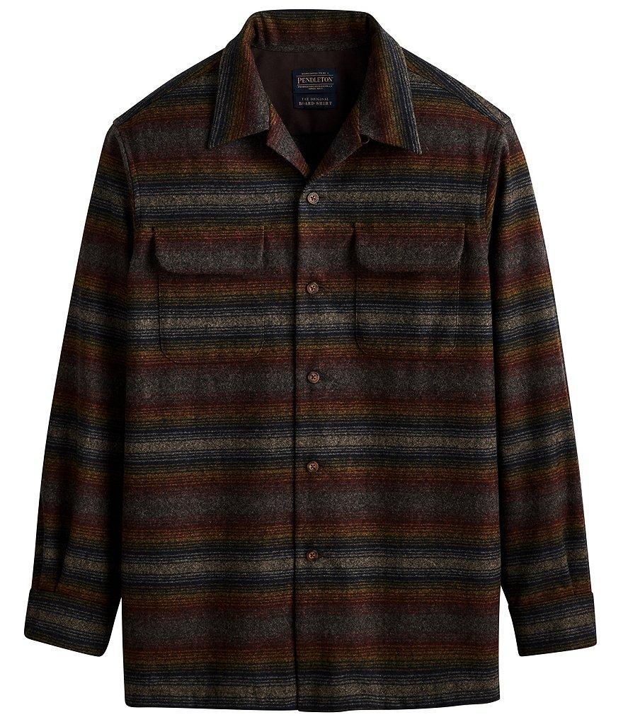 Pendleton Original Board Ombre Stripe Long Sleeve Woven Shirt Product Image