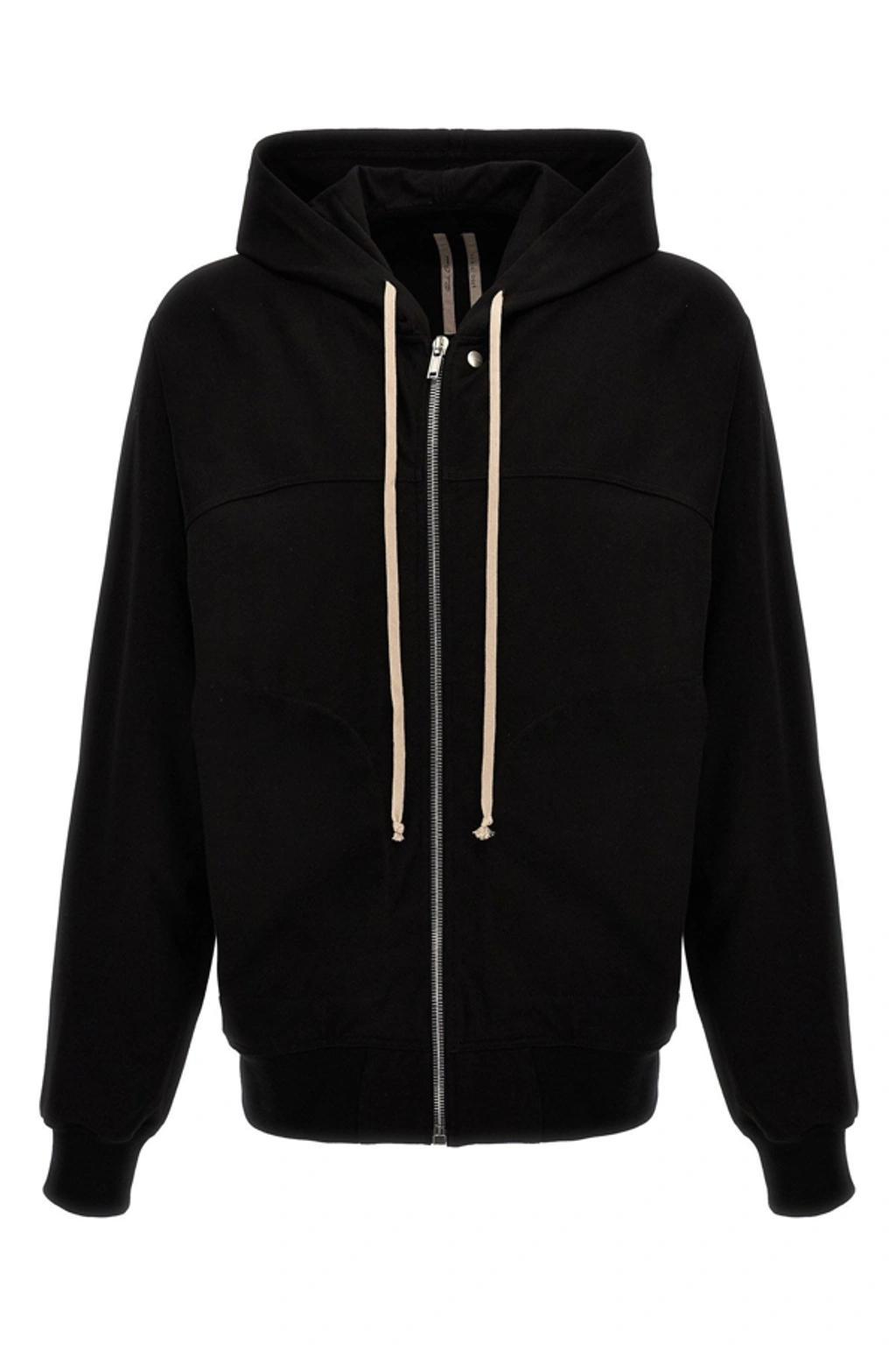 Windbreaker Hoodie In Black Product Image