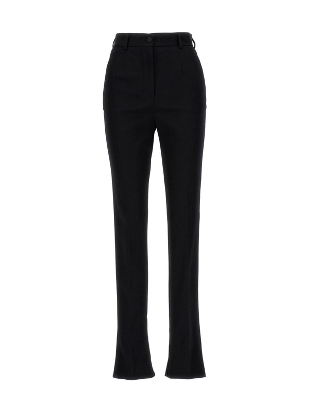 DOLCE & GABBANA Skinny-hose Mit Hohem Bund In Black Product Image