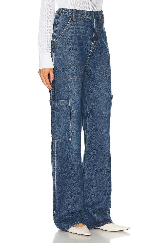 GRLFRND Elyse Trouser Cargo Jean in Blue. - size 31 (also in 23, 24, 25, 26, 27, 28, 29, 30, 32) Product Image